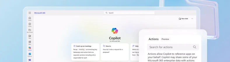 Microsoft Copilot Mockup Sekmeleri