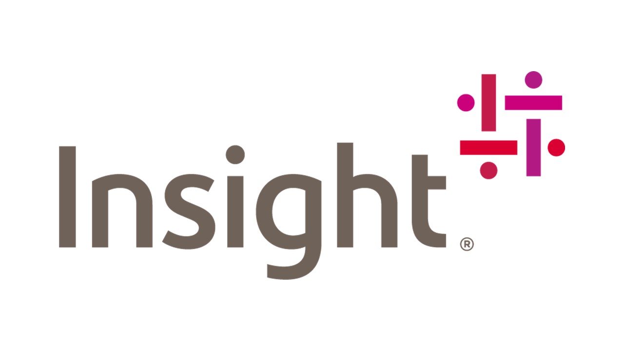 insight dark grey logo on white background