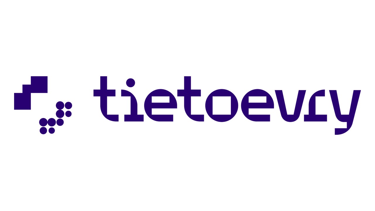 tietoevry blue logo on white background