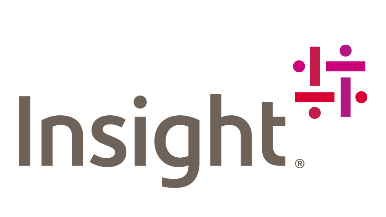 insight dark grey logo on white background