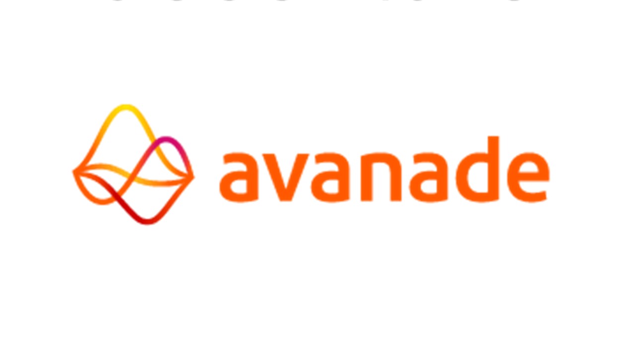 avanade orange logo on white background