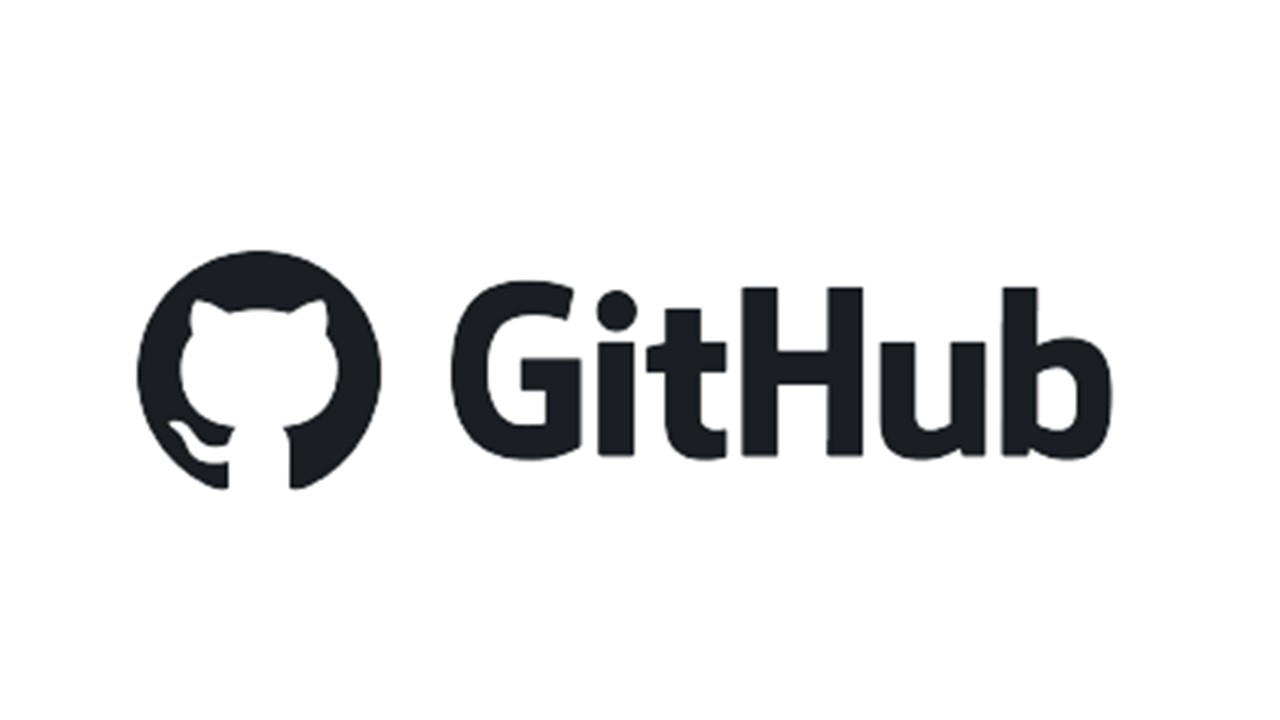 GitHub black logo on white background